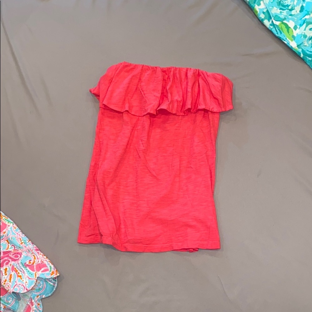 Pink Strap-less Lilly Pulitzer Top